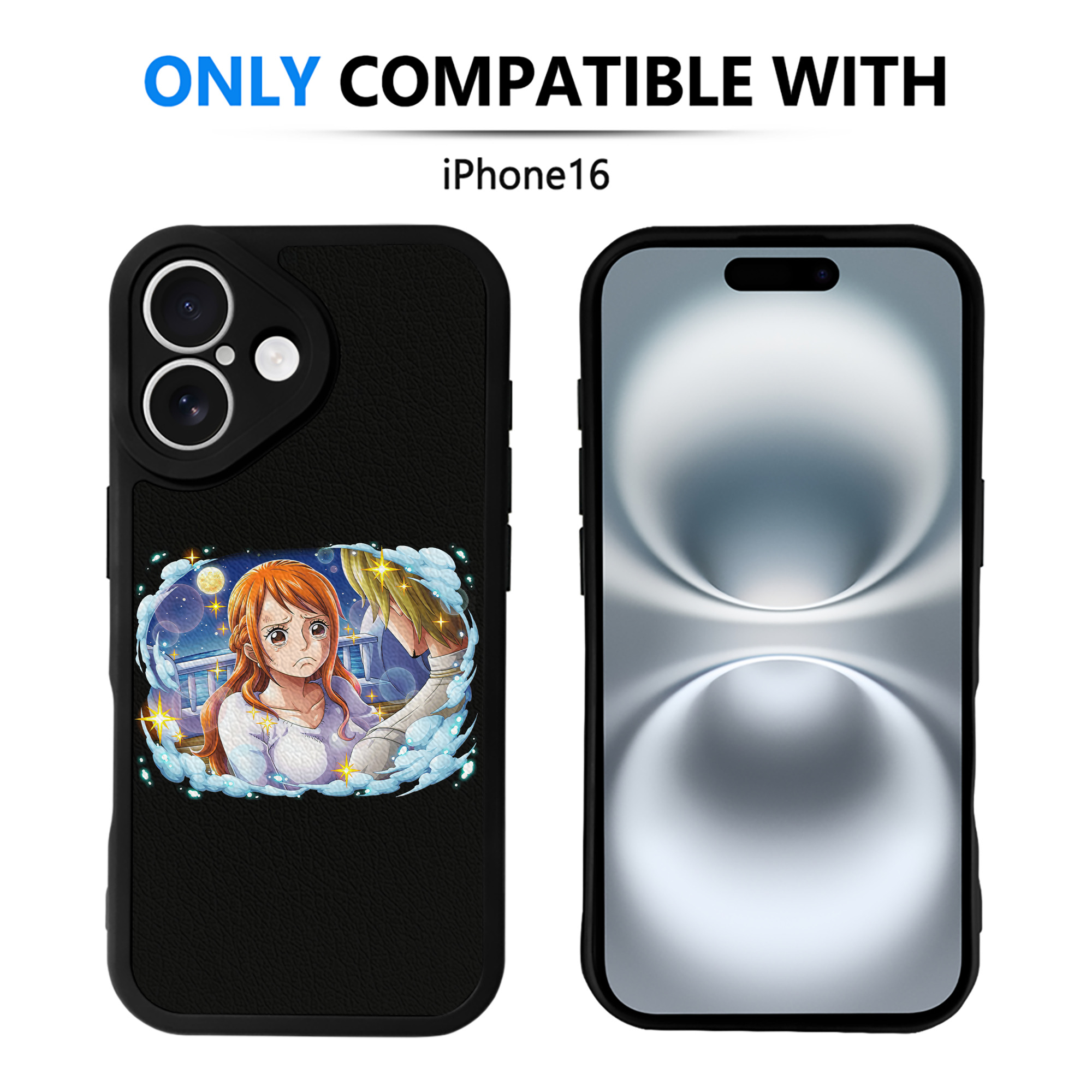 （画像用） ワンピース ナミ ONE PIECE Nami 【iPhone 16シリーズ対応】シリコンスマホケース（レザー調） 材質：シリコン